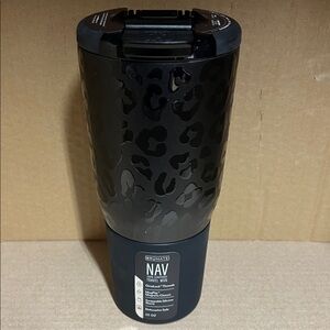 Brumate NAV Tumbler 25oz Black Leopard Print